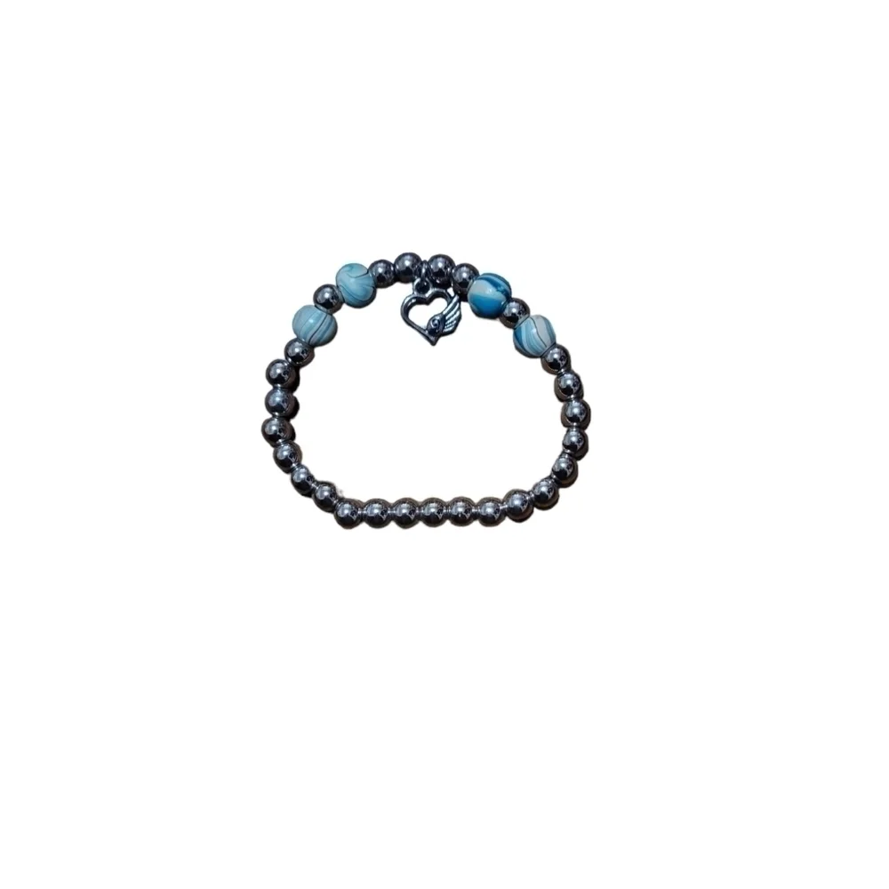 Blue Bracelet‎ with Charm